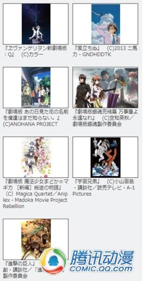 东京动画大奖2014年度候选动画