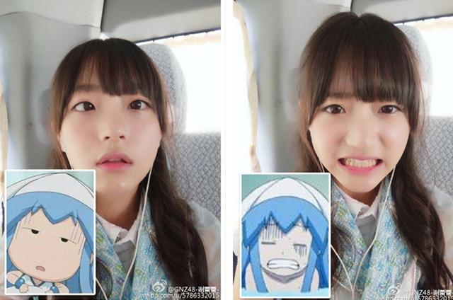 日本人怎么看谢蕾蕾模仿乌贼娘表情包