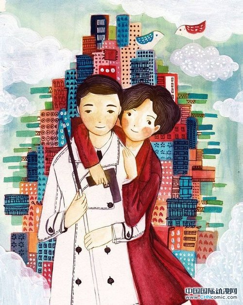 《盲探》公布男女主角Q版漫画海报