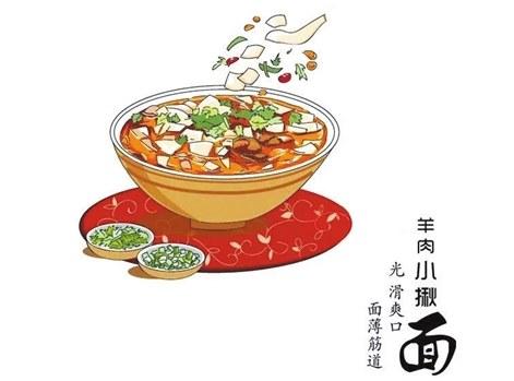 萌妹子用漫画为宁夏面食代言!