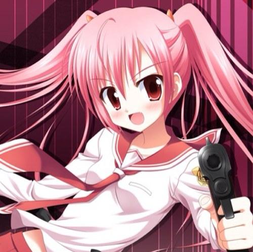 粉色系动漫女孩可爱超萌头像 一句再见说散了多少人