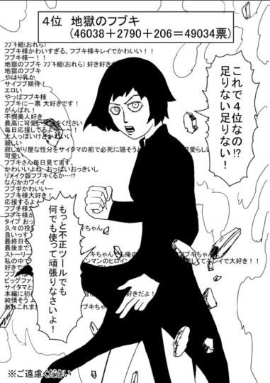 老师不是第一？《一拳超人》官方人气投票公布