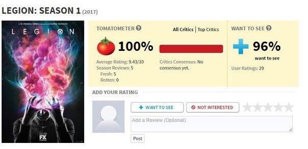 “X战警”衍生剧《大群》首批评论出炉 烂番茄新鲜度100%