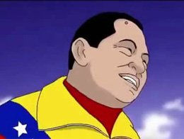 委内瑞拉出现查韦斯在天堂动画片
