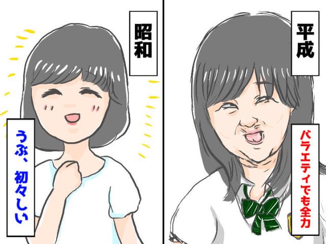 图解新旧时代的偶像特色 μ s小姐姐更让人亲近?
