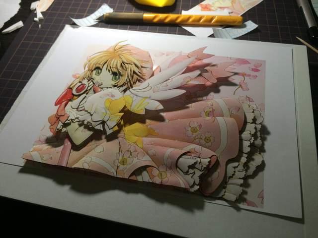 《魔卡少女樱》百看不厌 网友制作立体小樱