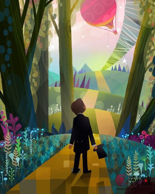  电影《魔境仙踪》发布卡通版海报