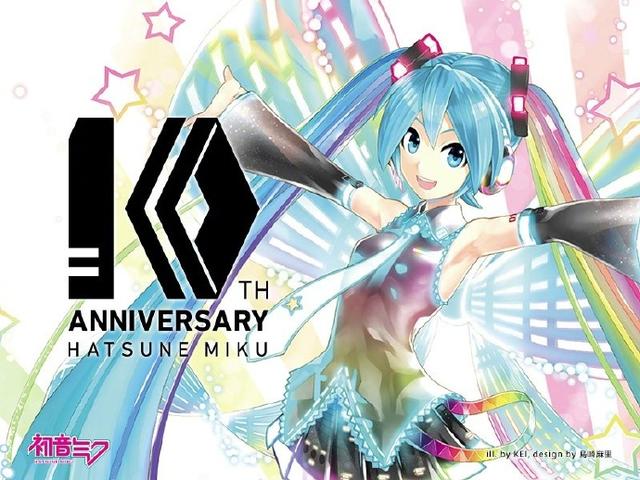 炫酷蝴蝶結 初音未來10周年企劃公開主視覺圖