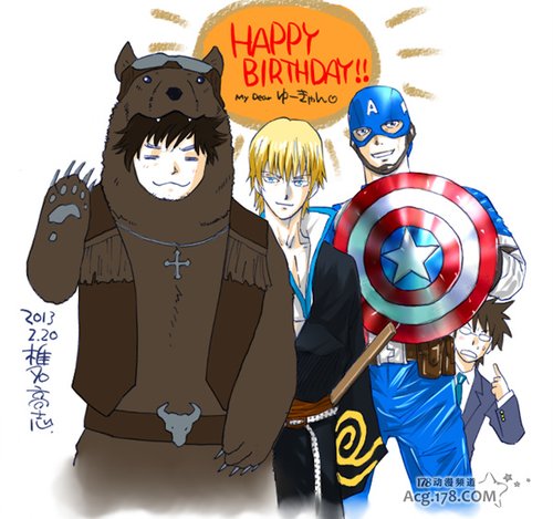 椎名高志为中村悠一绘制生日贺图