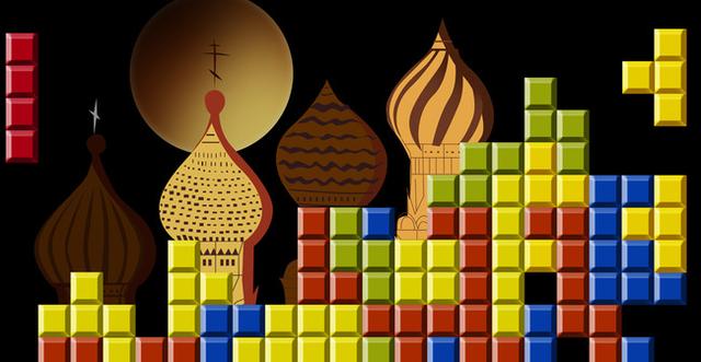 好过瘾!3000平米显示屏玩俄罗斯方块