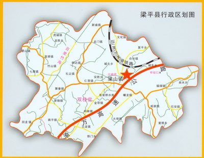 最新版梁平县城区详细地图图片