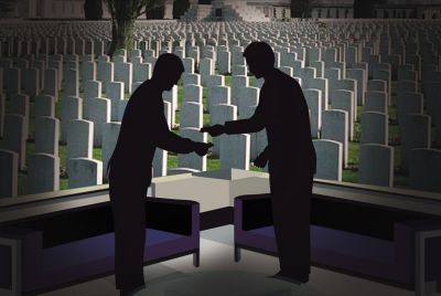 墓碑上刻个字都吃回扣 陵园主任涉嫌受贿166万