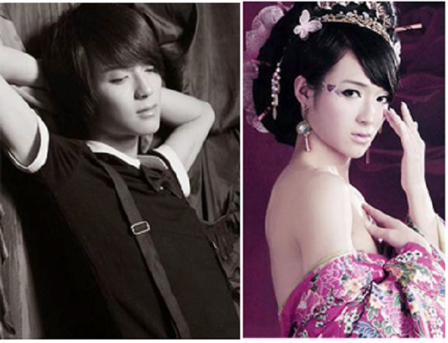 帅哥明星<em>男扮女装的</em>惊艳霹雳照_09头部_大渝