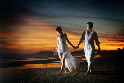 自然影像馆婚纱情侣照_男婚女嫁