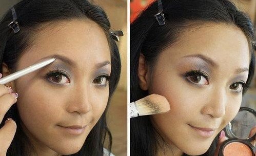 周董新宠模特示范 彩妆整容术