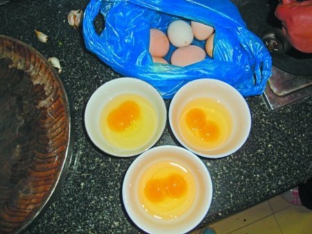 网友:23个鸡蛋全是双黄，是人造蛋吗?(图)_热门新闻_大渝网_腾讯网