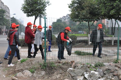 大竹林街道学雷锋活动月启动