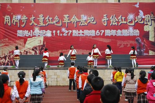 小学生手绘红色地图纪念11.27殉难烈士