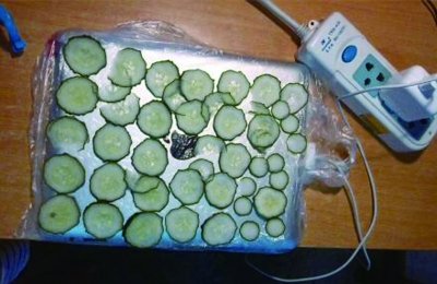 天热充不了电 大学生做黄瓜面膜为iPad降温