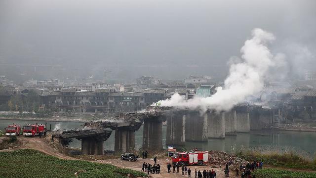 亚洲第一风雨廊桥重庆黔江戳水廊桥恢复工程将完工