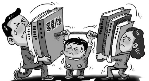 家长网晒孩子寒假作业抱怨太多老师:不算过分