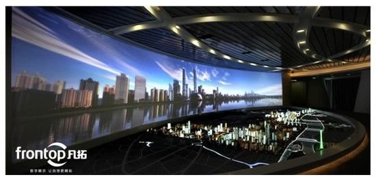 凡拓数字展厅创意展现广州天河CBD未来规划