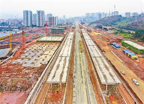 渝黔铁路新线綦江东站主体工程完工