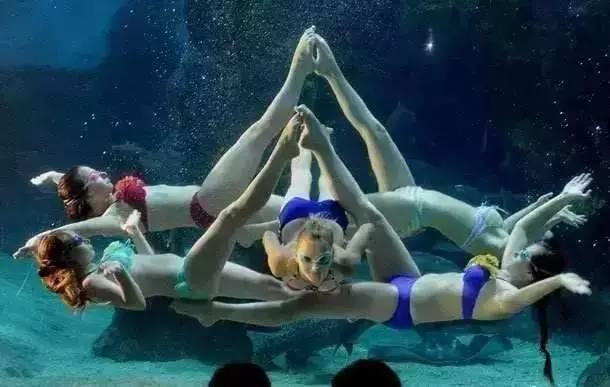 俄罗斯美人鱼,来自俄罗斯的花样游泳团队将演绎精彩水下芭蕾秀.