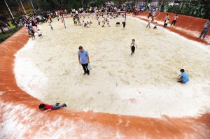 市儿童公园正式开园 涌来8万人玩耍(图)