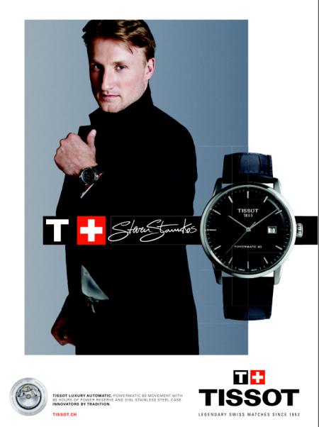 瑞士天梭表最新广告炫示品牌的瑞士根源
