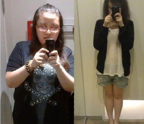 肥矮挫变白富美 5个月减肥85斤