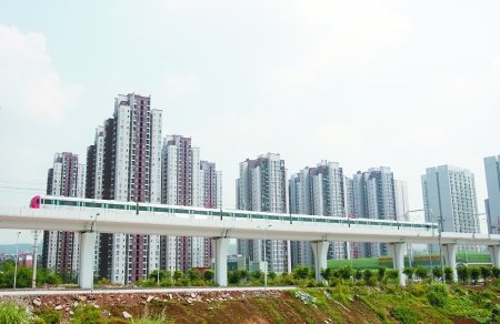 重庆轨道交通6号线通车 沿线楼盘静悄悄