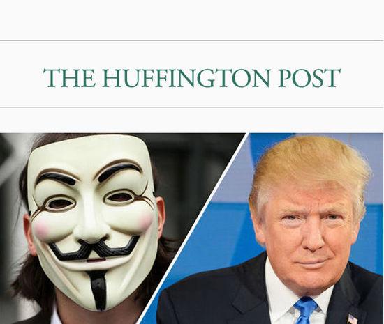 国际黑客组织匿名者抨击特朗普种族言论