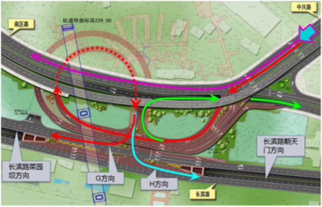 渝中区拟建雷家坡立交 连接长滨路和南区路