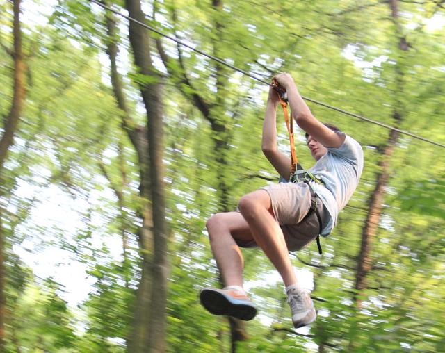 飞越丛林添新项目 建在树上的极限运动