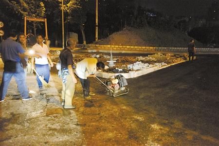 多部门联合夜查噪音 违规工地重罚20万