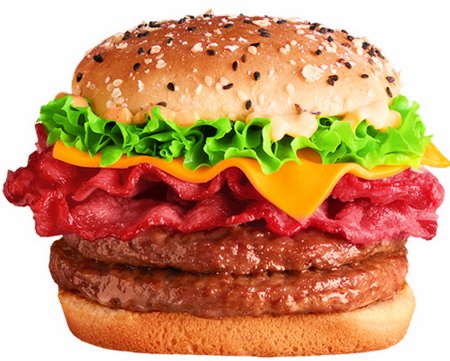 麦当劳100%纯牛肉汉堡 本色牛肉尽显冠军品质