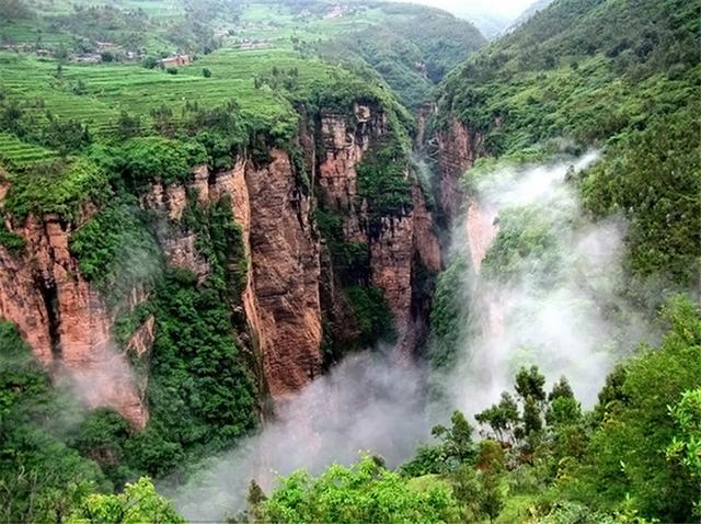 武陵山大裂谷全球征集悬崖勇士情侣_大渝网_腾讯网