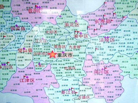 重庆市江北地图