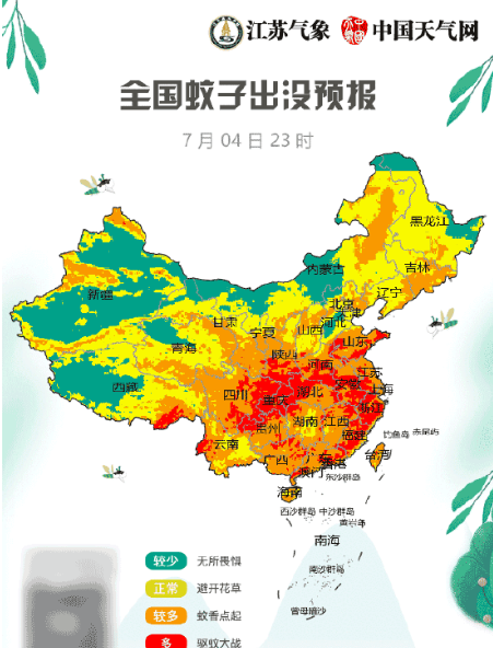 看看中国首份蚊子地图