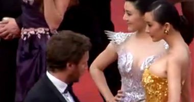 Pagsasara ng Yang Mi Cannes mahinahon kapatid na babae pass seguridad payuhan mula sa hakbang down na
