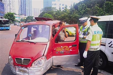 渝中整治摩托三轮乱行车