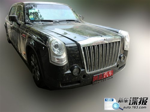 搭6.0l v12发动机 红旗hqe内饰首次曝光高清图片