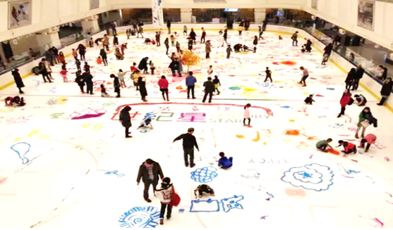 东原新新PARK 1000个创想家冰上涂鸦