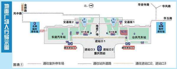 重庆西站新建临时停车场等配套设施30日前正式投用