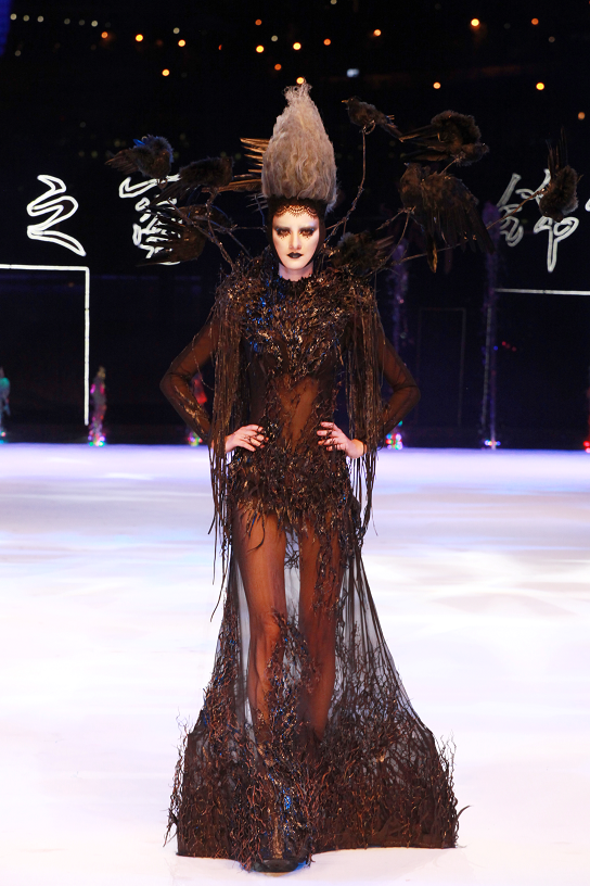 毛戈平创意彩妆秀惊艳2017中国重庆国际时尚