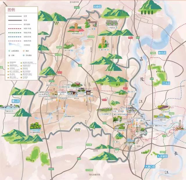 沙坪坝:人文旅游地图系列一 抗战遗址之旅