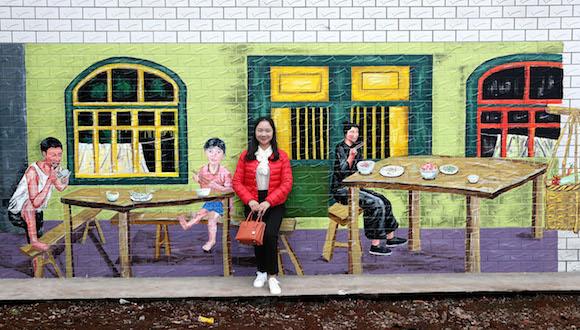 乡村游也艺术 永川3D彩色稻田今夏走一波