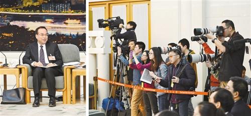 重庆代表团开放日 孙政才谈重庆未来发展