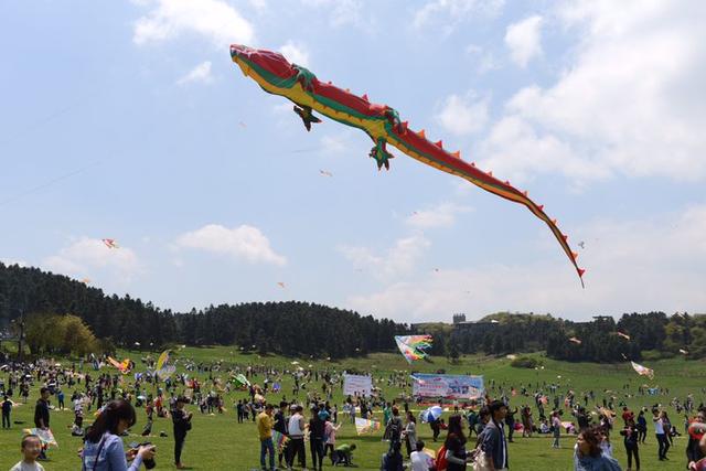 武隆仙女山国际风筝季 火车魔鬼鱼都在天上飞